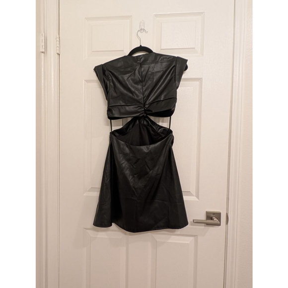 NWT Revolve Jason Wu Lexi Vegan Leather Mini Dress Waist Cutout Edgy size small - Picture 9 of 9